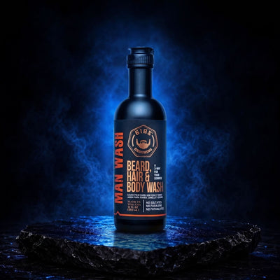GIBS Original Man Wash: Beard, Hair & Body Hydrator 12 oz