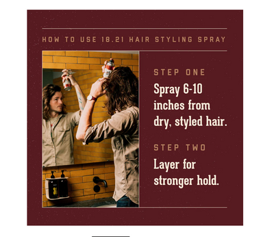 Premium Hair Spray - Sweet Tobacco