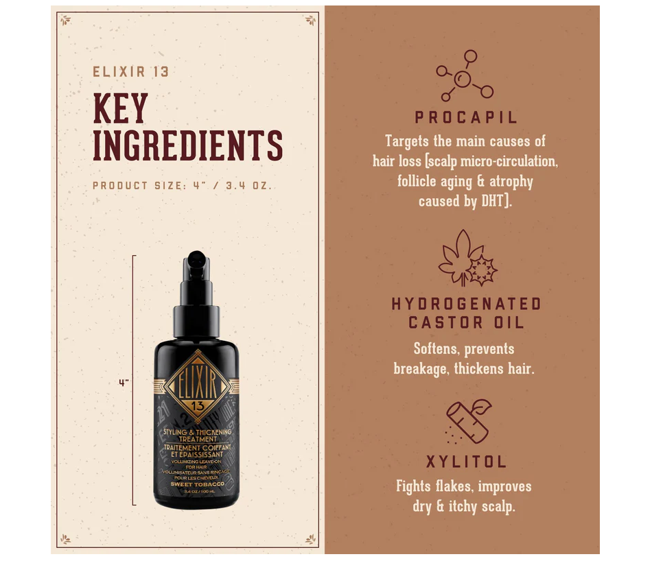 Hair Thickener for Men - Elixir 13